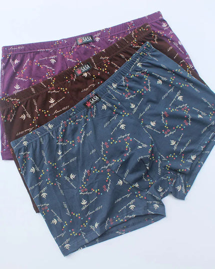 Bokserki męskie we wzorki 6 par