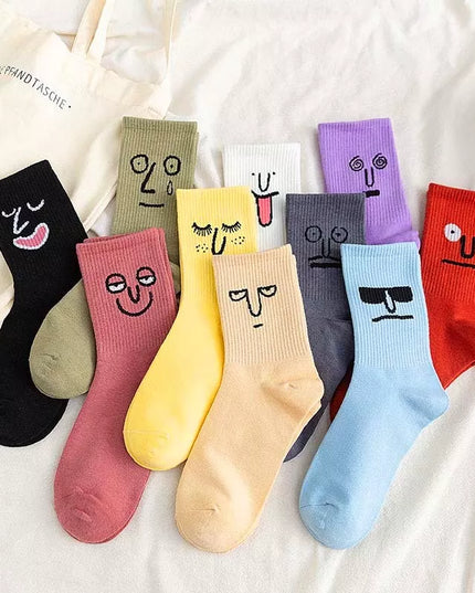 Skarpetki damskie za kostkę z zabawnym motywem