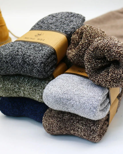 Skarpetki męskie zimowe ocieplane 3 pary