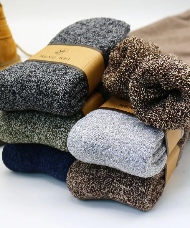 Skarpetki męskie zimowe ocieplane 3 pary