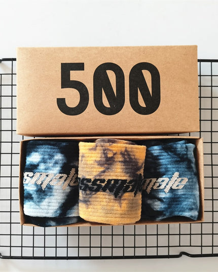 Skarpetki męskie długie 3 pary w pudełku zestaw prezentowy