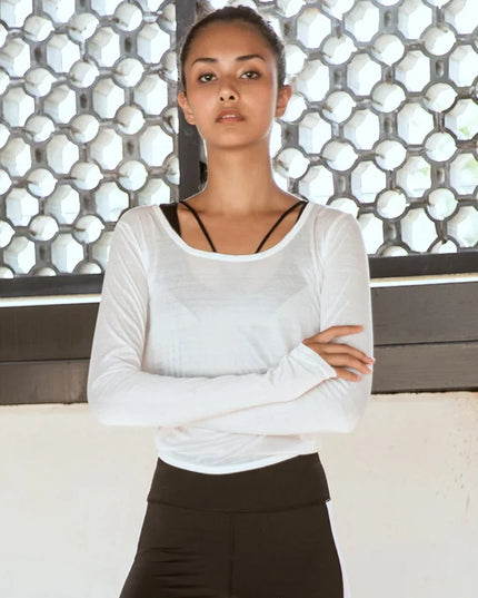 Sportowa koszulka damska wiązana