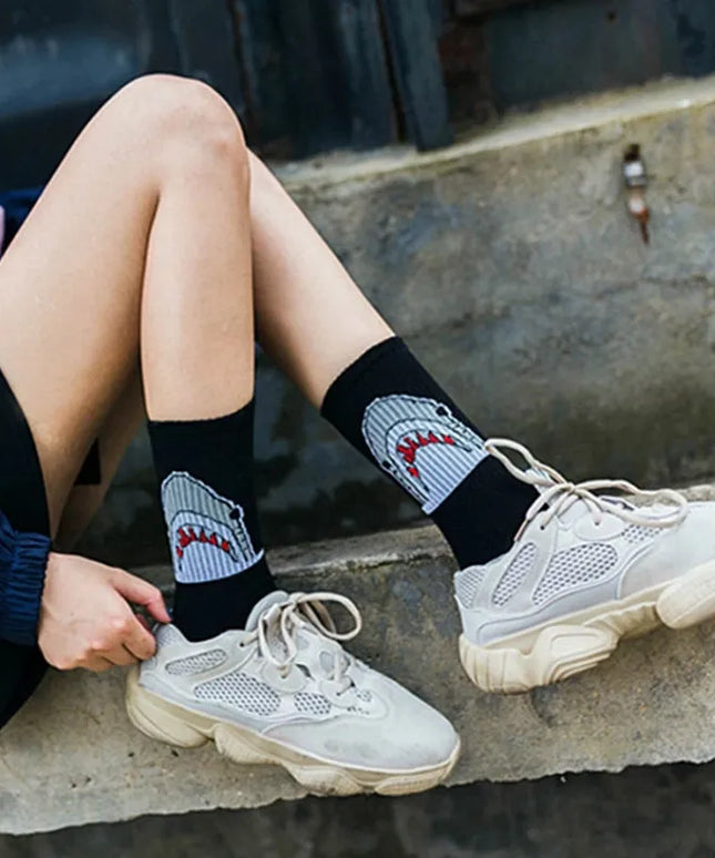 Męskie skarpetki z motywem rekina