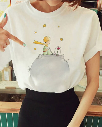 Damski t-shirt z motywem Małego Księcia