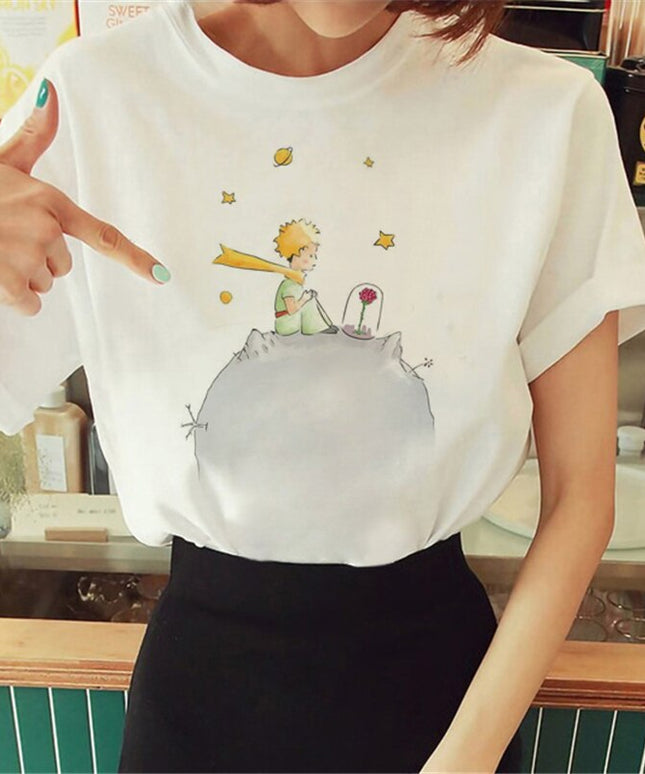 Damski t-shirt z motywem Małego Księcia