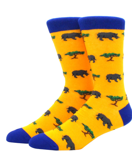 Skarpetki męskie długie wzorzyste