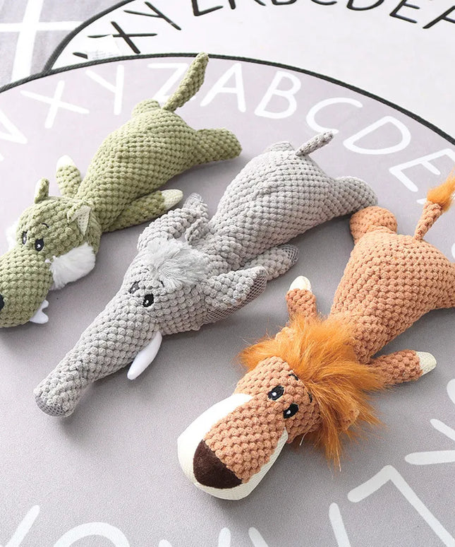 Pluszowa zabawka dla psa – miękka maskotka do żucia i aportowania dla szczeniaka