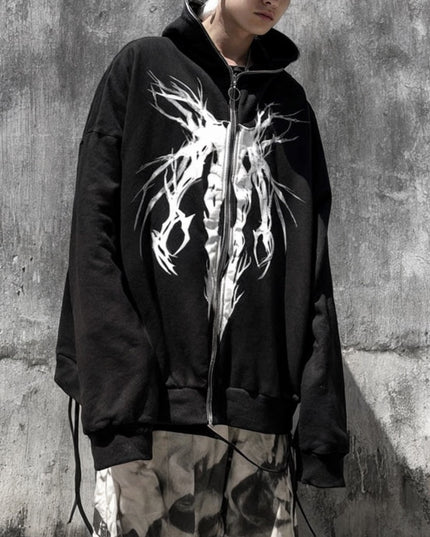 Męska bluza oversize rozpinana