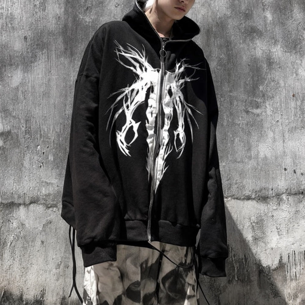 Męska bluza oversize rozpinana