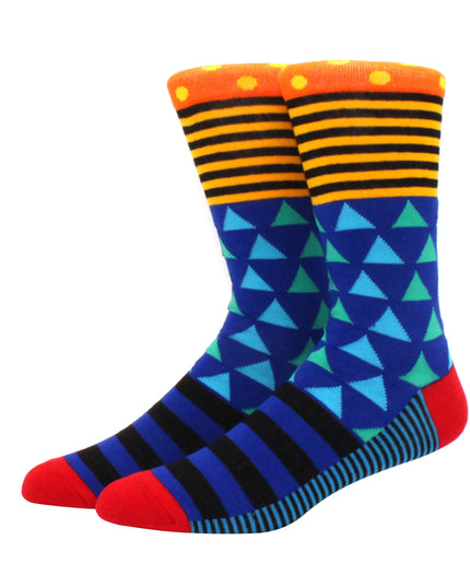 Skarpetki męskie długie wzorzyste