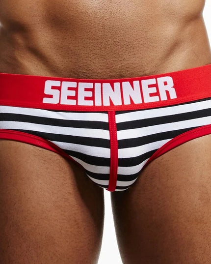 Slipy męskie kolorowe w paski