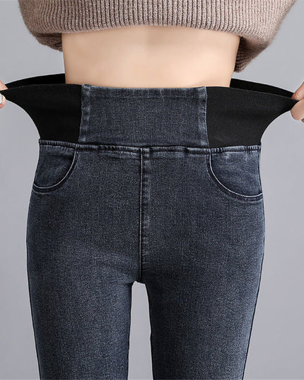 Damskie spodnie zimowe obcisłe rurki