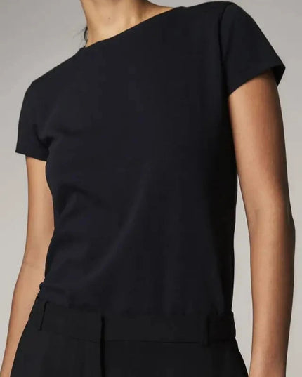 Damski T-shirt bawełniany o dopasowanym kroju