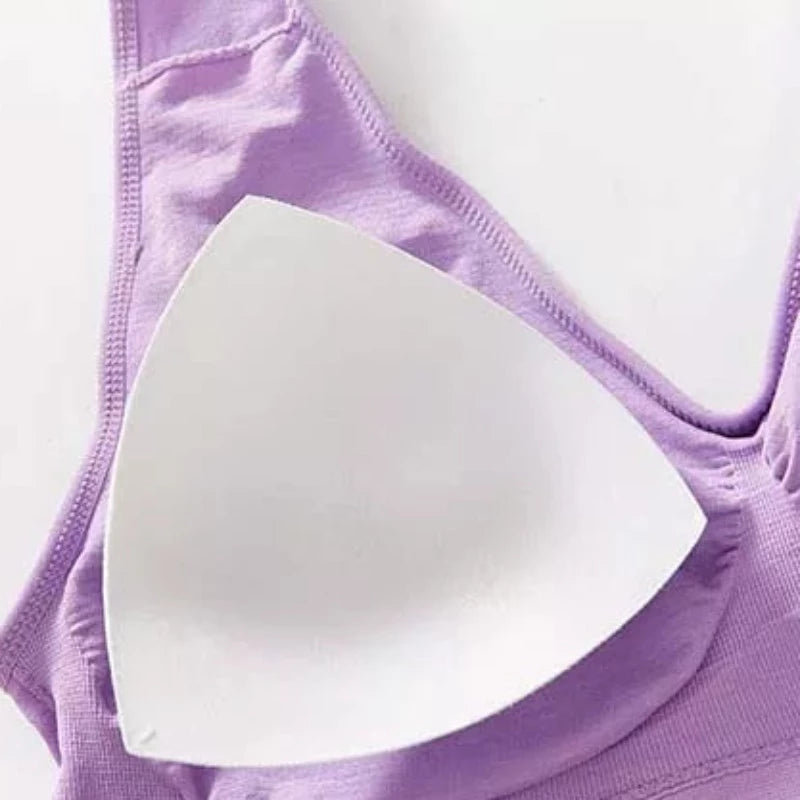Sportowy biustonosz plus size z wyjmowanymi miseczkami