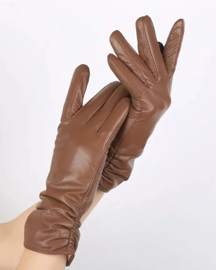 Rękawiczki damskie skórzane