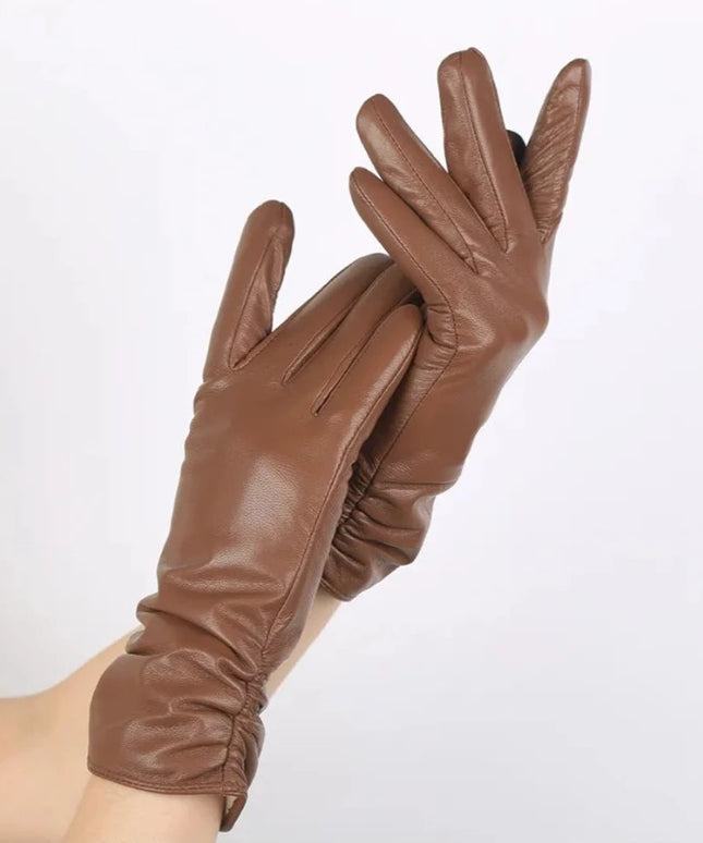 Rękawiczki damskie skórzane