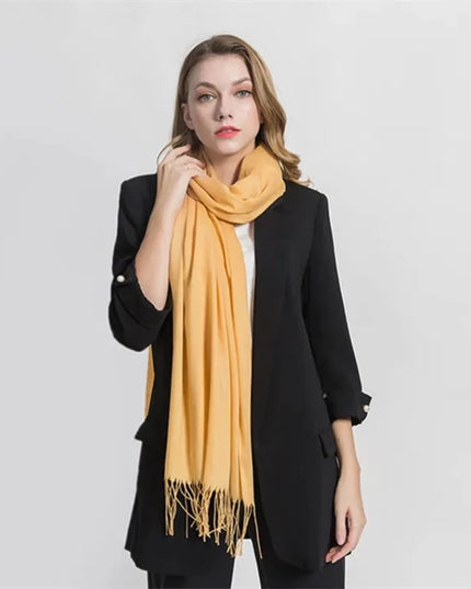 Szalik damski jednokolorowy