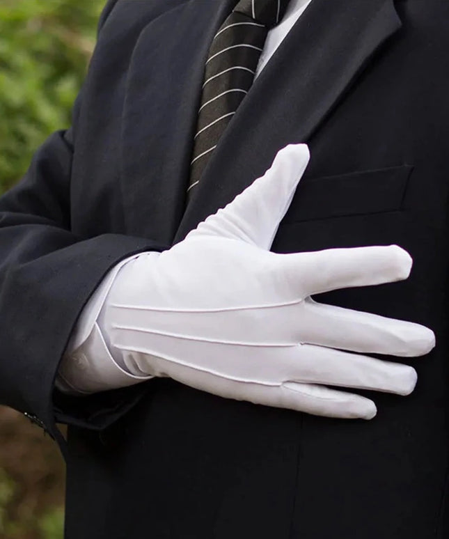 Rękawiczki męskie eleganckie z przeszyciami