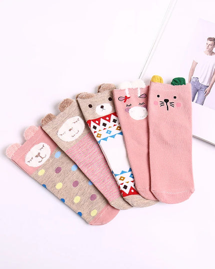 Skarpetki damskie krótkie zestaw 5 kolorowych par