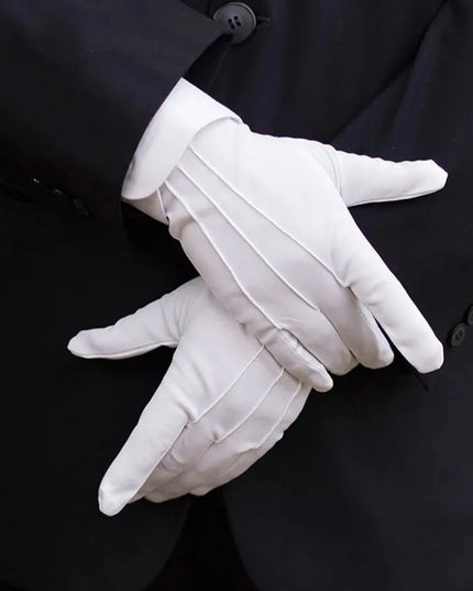 Rękawiczki męskie eleganckie z przeszyciami