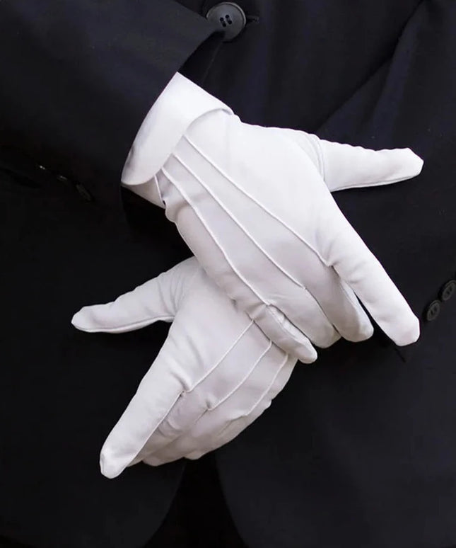 Rękawiczki męskie eleganckie z przeszyciami