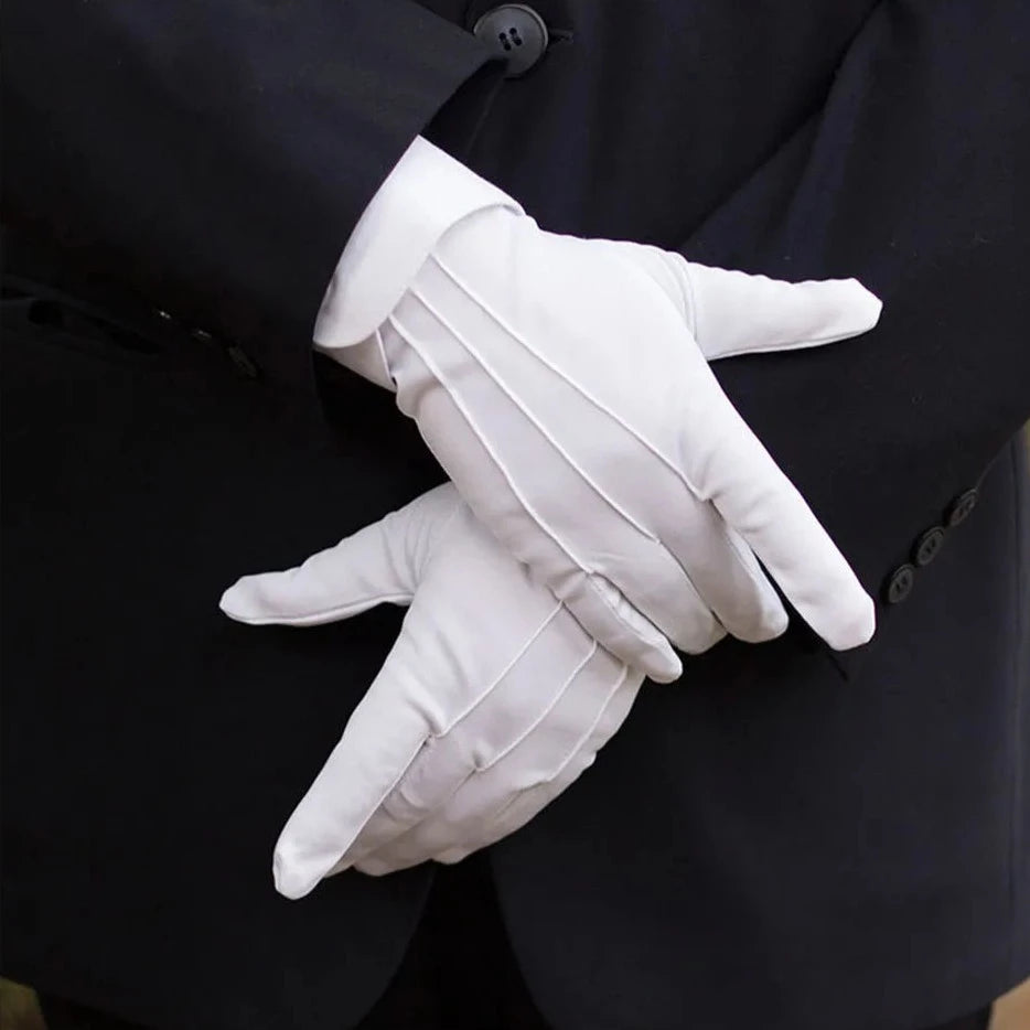 Rękawiczki męskie eleganckie z przeszyciami