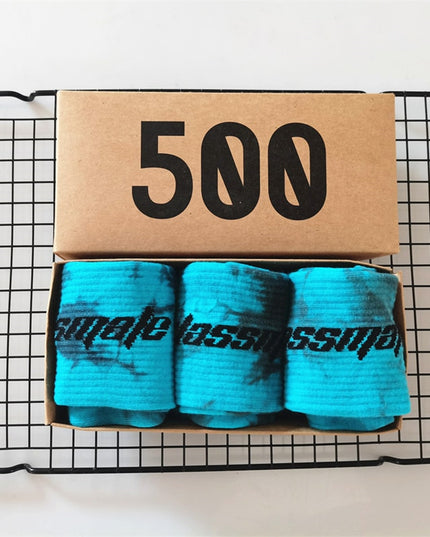 Skarpetki męskie długie 3 pary w pudełku zestaw prezentowy