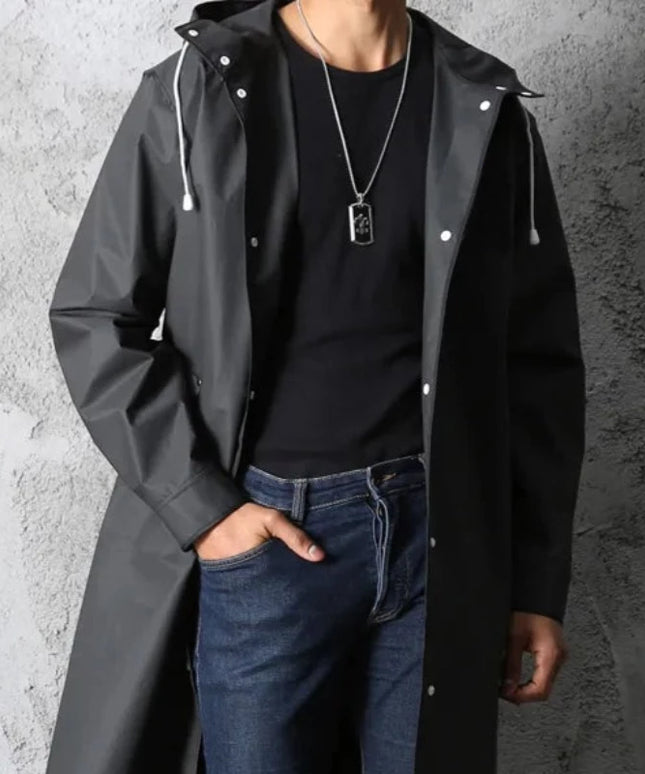 Męska stylowa kurtka przeciwdeszczowa