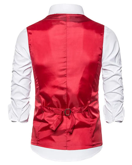 Kamizelka męska garniturowa ozdobiona cekinami