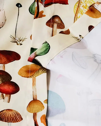 Męska koszula z krótkim rękawem i motywem grzybów