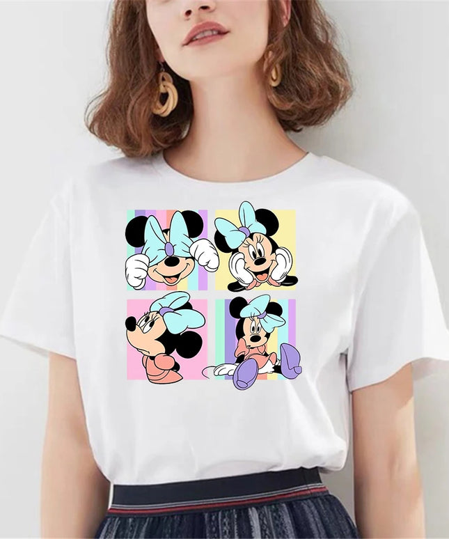 Damski T-shirt z Myszką Minnie