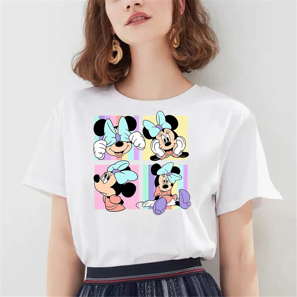 Damski T-shirt z Myszką Minnie