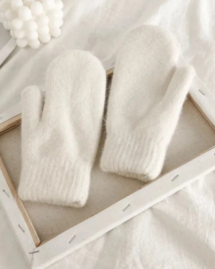 Rękawiczki damskie dwupalczaste z dodatkowym ociepleniem