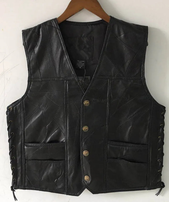 Kamizelka męska skórzana