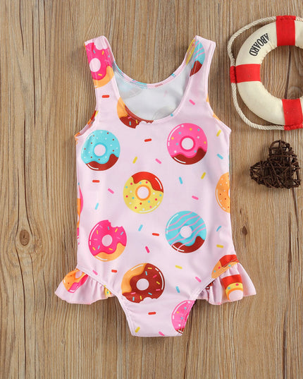 Jednoczęściowy strój kąpielowy dla niemowląt w kolorowe wzory