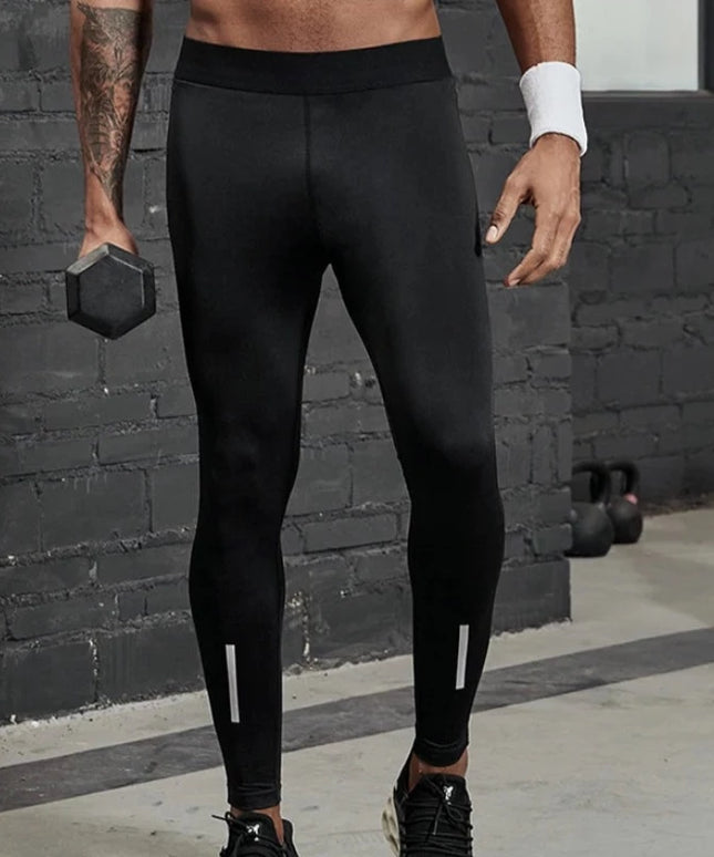 Sportowe legginsy męskie elastyczne o klasycznym kroju