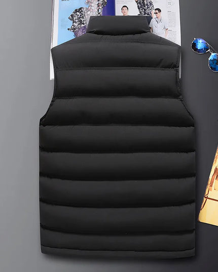 Kamizelka męska w jednolitym kolorze