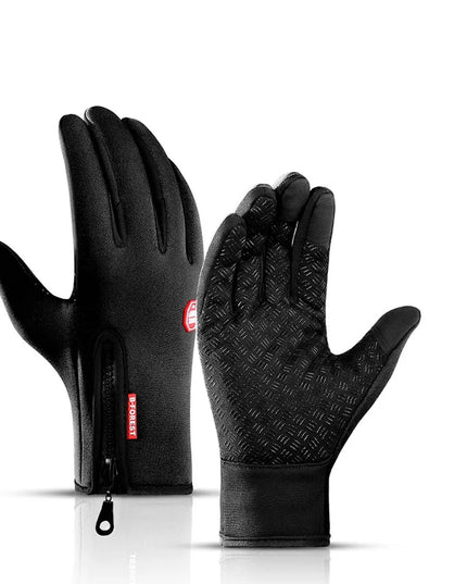 Rękawiczki unisex dotykowe zapinane na suwak