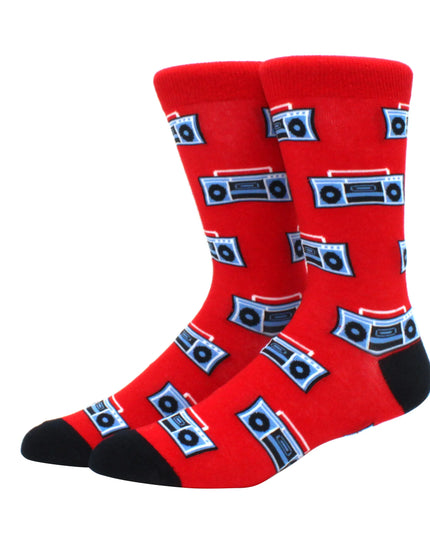 Skarpetki męskie długie wzorzyste