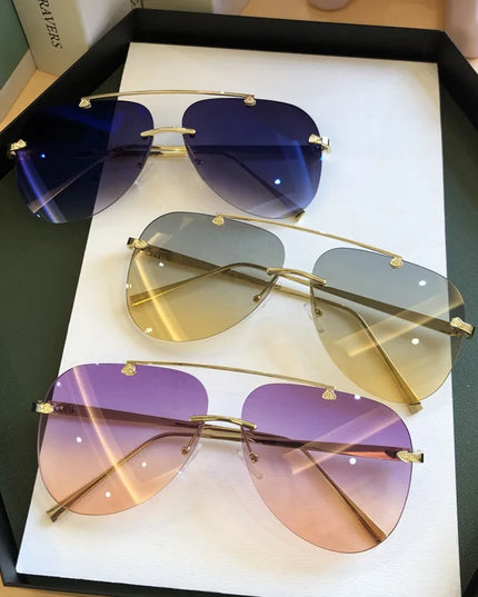 Męskie okulary przeciwsłoneczne pilotki