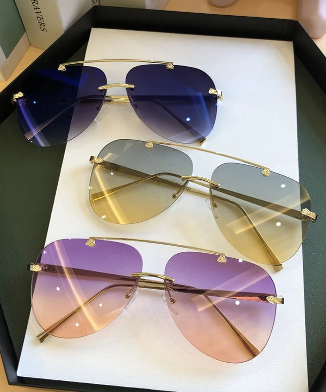 Męskie okulary przeciwsłoneczne pilotki