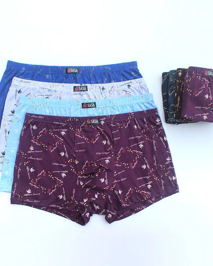 Bokserki męskie we wzorki 6 par