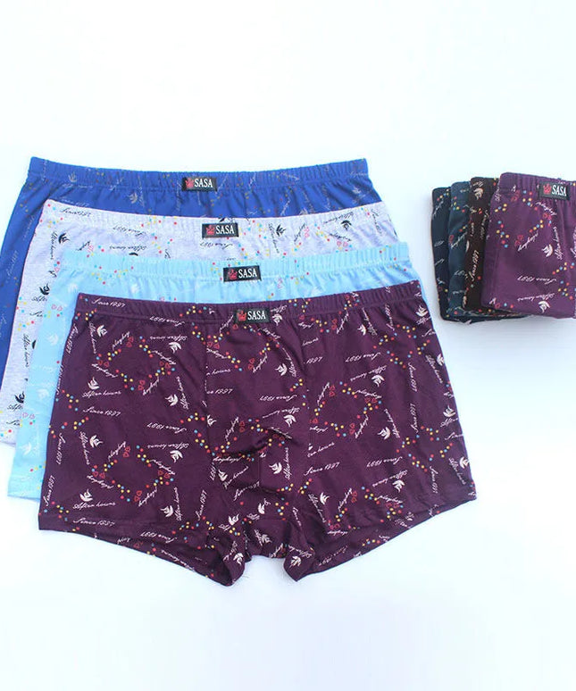 Bokserki męskie we wzorki 6 par