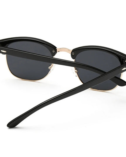 Męskie okulary przeciwsłoneczne klasyczne z okrągłymi szkłami