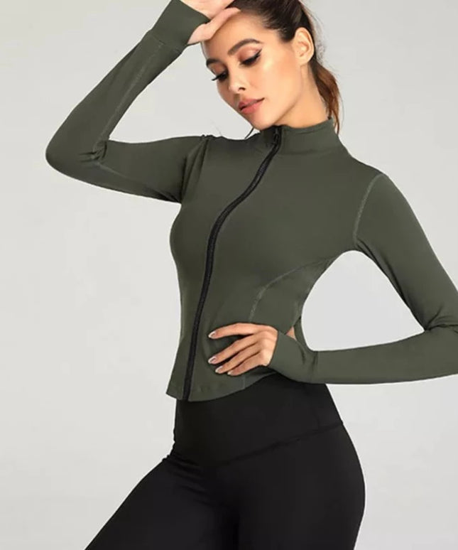 Sportowa bluza damska rozsuwana i dopasowana