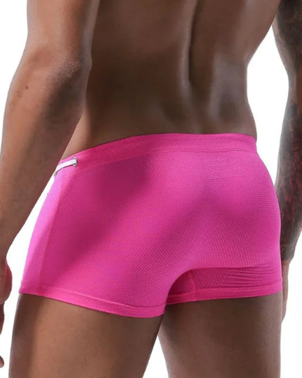 Męskie bokserki kąpielowe jednokolorowe ze sznurkiem