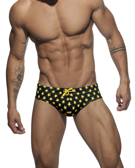 Męskie slipy kąpielowe w gwiazdy