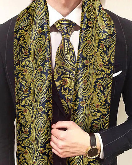 Szalik męski żakardowy