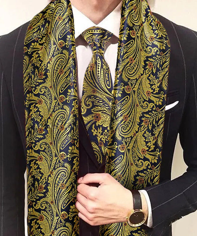 Szalik męski żakardowy