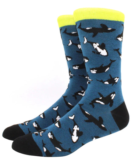 Skarpetki męskie długie wzorzyste